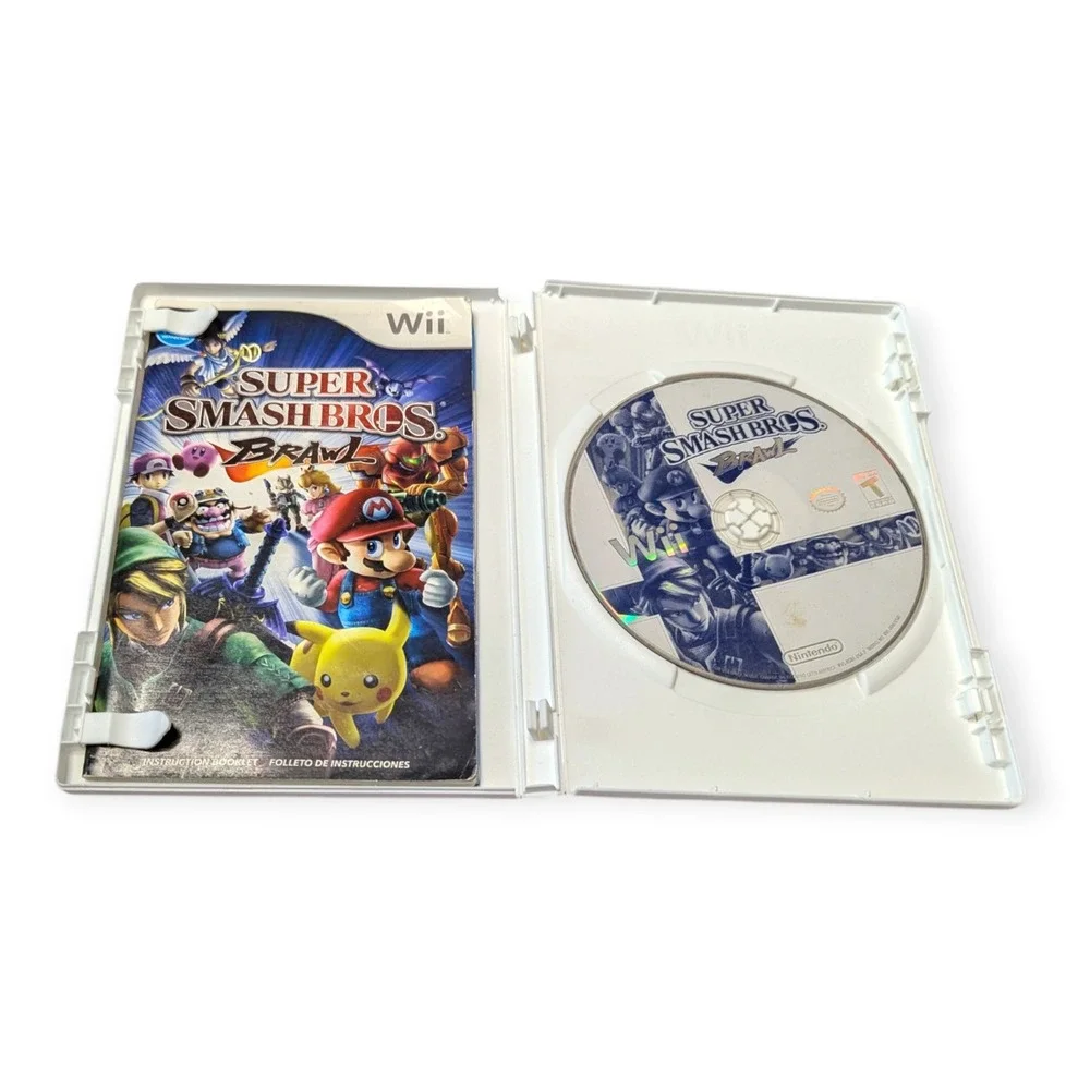 Super Smash Bros Brawl Nintendo Wii Game Complete CIB Mario Link Sonic